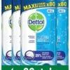 Dettol - Power & Fresh - Schoonmaakdoekjes - Oceaanfris - 4 X 80 Doekjes