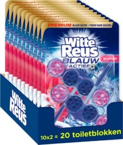 Witte Reus Blauw Actief Toiletblok - Bloesem - WC Blokjes Voordeelverpakking - 20 Stuks -Huishoudelijke Benodigdheden Winkel 1020x1200 1