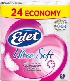 Edet Ultra Soft 4-laags Wc Papier- 24 Rollen