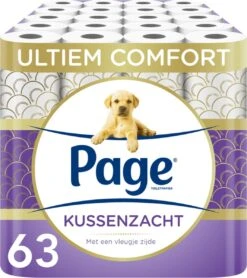 Page Toiletpapier - 63 Rollen - Kussenzacht Wc Papier (3-laags) - Met Extra Zijde - Voordeelverpakking -Huishoudelijke Benodigdheden Winkel 1066x1200 1