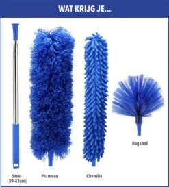 Telescopische Plumeau – Uitschuifbaar – Microvezel – Set Van 3 Opzetstukken – Stoffer – Ragebol -Huishoudelijke Benodigdheden Winkel 1084x1200 1