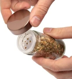 Pazzo Goods - Kruidenrek Staand - Kruidenrek Met Potjes - Rose Goud - RVS - Kruidenrek Draaibaar - 20 Kruidenpotjes - Inclusief Stickers & Stift - Kruiden Carrousel -Huishoudelijke Benodigdheden Winkel 1088x1200