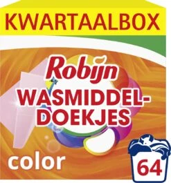 Robijn Classics Color Wasmiddeldoekjes - 4 X 16 Wasstrips - Voordeelverpakking -Huishoudelijke Benodigdheden Winkel 1117x1200