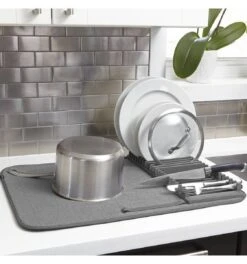 Umbra Udry Afdruiprek Met Droogmat - Antraciet -Huishoudelijke Benodigdheden Winkel 1122x1200 3