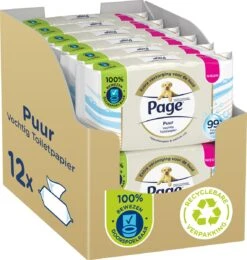 Page Puur Vochtig Toiletpapier - Extra Duurzaam Vochtig Wc Papier - 12 X 38 Stuks - Voordeelverpakking -Huishoudelijke Benodigdheden Winkel 1140x1200 3