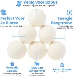 DRYQUICK Drogerballen- Wasbollen- Duurzaam Schapenwol - Herbruikbaar- 6 XL Wasballen Wit 13 DRYQUICK Drogerballen- Wasbollen- Duurzaam Schapenwol - Herbruikbaar- 6 XL Wasballen Wit -Huishoudelijke Benodigdheden Winkel 1162x1200