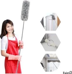 Fain® Plumeau Met Telescoopsteel – Grijs – 80 Tot 240 Cm - Uitschuifbaar – Wasbaar - Flexibel 360° Draaibaar – Duster - Microvezel Ragebol 19 Fain® Plumeau Met Telescoopsteel – Grijs – 80 Tot 240 Cm - Uitschuifbaar – Wasbaar - Flexibel 360° Draaibaar – Duster - Microvezel Ragebol -Huishoudelijke Benodigdheden Winkel 1171x1200 2