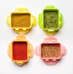 Lock&Lock (mini) Vershoudbakjes Set Met Deksel - Snackdoosjes - Snackbox - Set Van 4 Stuks - Kinderen - Lekvrij - BPA Vrij - Klein - 180 Ml - Multicolor -Huishoudelijke Benodigdheden Winkel 1182x1200 2