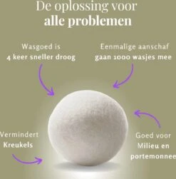 Goodlifehacks Originele XL 6 Stuks Drogerballen - Wasbollen - Wasverzachter - Zero Waste Dryerballs - Duurzaam - Herbruikbare Droogballen - Wit & Grijs - Energie Besparen -Huishoudelijke Benodigdheden Winkel 1182x1200