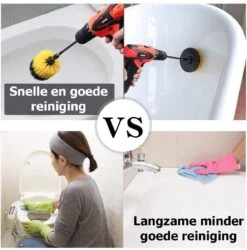 ESSIBLE Schrobborstel - Polypropyleen - Borstel Boormachine - Schrobborstel - Schuurborstel - Automatische Reiniging - 3 Delige Borstelset Voor Boormachine -Huishoudelijke Benodigdheden Winkel 1185x1200 3