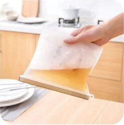 LOUZR Siliconen Vershoudzakken - Set 4-Stuks - 1000ml - Herbruikbaar -Huishoudelijke Benodigdheden Winkel 1195x1200 4