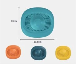 Heuts Goods - Gootsteenzeef - Gootsteenstop - Afvoerzeef - Afvoerstop - Spoelbal - Bad - Douchebak - Keuken - Wasbak - Badkuip - Siliconen - Donkerblauw -Huishoudelijke Benodigdheden Winkel 1200x1006