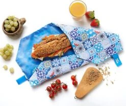 Boc'n'Roll Foodwrap - Patchwork Blauw -Huishoudelijke Benodigdheden Winkel 1200x1014 1