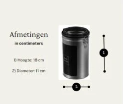 Préfère® Koffiebonen Bewaarbus 1,6L - Koffiepads Bewaarbus - Koffieblikbewaarblik - Zilver/Zwart -Huishoudelijke Benodigdheden Winkel 1200x1020