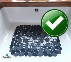 Merkloos Papillon - Gootsteenmat - 40x30 Cm - Kiezels Zwart -Huishoudelijke Benodigdheden Winkel 1200x1039 1