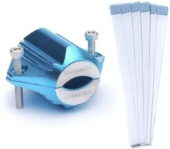 KIMO DIRECT Waterontharder Met 6 Teststrips - Waterontharder - Huishouden Tot 6 Personen - Waterfilter - 7500 Gauss - Blauw