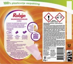 Robijn Classics Color Wasmiddeldoekjes - 4 X 16 Wasstrips - Voordeelverpakking -Huishoudelijke Benodigdheden Winkel 1200x1055