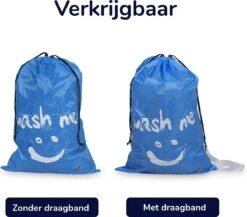 Wonair - Grote Waszak - 60x90cm - Hemelsblauw - Met Trekkoord En Draagband -Huishoudelijke Benodigdheden Winkel 1200x1055 3