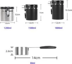 Koffiebonen Opbergbus- Koffiebonen Bewaren - Nieuw Voedsel Bewaren - Kitchen Merchandise - Vooraadbus - Bewaardozen - Kitchen Merchandise - 1.8L Vooraadpot - Voorraadpotten - Gebroken Wit Kleur - Opslagtank Voor Gedroogd Fruit- Opslag Van Koffiebonen 13 Koffiebonen Opbergbus- Koffiebonen Bewaren - Nieuw Voedsel Bewaren - Kitchen Merchandise - Vooraadbus - Bewaardozen - Kitchen Merchandise - 1.8L Vooraadpot - Voorraadpotten - Gebroken Wit Kleur - Opslagtank Voor Gedroogd Fruit- Opslag Van Koffiebonen -Huishoudelijke Benodigdheden Winkel 1200x1071