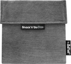 Roll'Eat Snack'n Go Herbruikbaar Boterhamzakje - Grijs -Huishoudelijke Benodigdheden Winkel 1200x1076 1