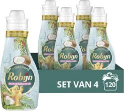 Robijn Collections Kokos Wasverzachter - 4 X 30 Wasbeurten - Voordeelverpakking
