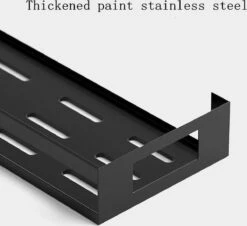 Merkloos Kruidenrek / Opbergrek - RVS - Perforatievrij Aan De Muur Gemonteerd - 50x13x6 Cm - Zwart 12 Merkloos Kruidenrek / Opbergrek - RVS - Perforatievrij Aan De Muur Gemonteerd - 50x13x6 Cm - Zwart -Huishoudelijke Benodigdheden Winkel 1200x1099