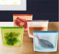 LOUZR Siliconen Vershoudzakken - Set 4-Stuks - 1000ml - Herbruikbaar -Huishoudelijke Benodigdheden Winkel 1200x1110 4