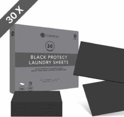 Cosmeau Zwart Donkere Was Color Protect Wasstrips 30 Wasbeurten Wasvellen Sheets Eco Laundry Strips