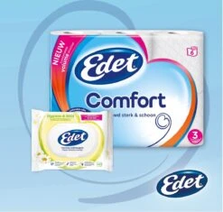 Edet Comfort Toiletpapier - 3-laags - 24 Rollen -Huishoudelijke Benodigdheden Winkel 1200x1140 4