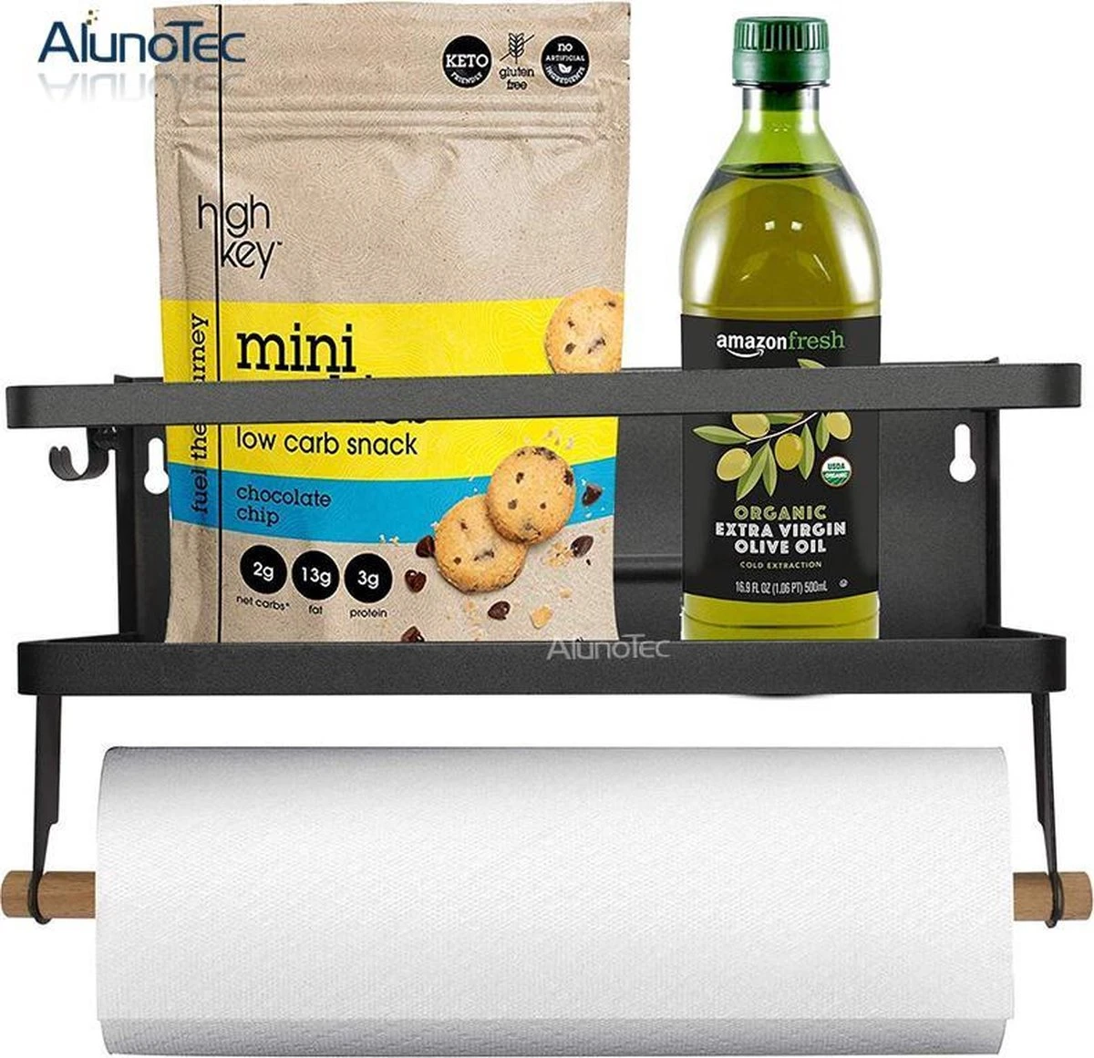 Merkloos Kruidenrek Zwart - Multifunctioneel Ophangbaar Keukenrek - Keukenrolhouder Zwart - Multifunctioneel Kruidenrek - Magnetisch Kruidenrek - Keuken Organizer - Koelkast Rek 1 Merkloos Kruidenrek Zwart - Multifunctioneel Ophangbaar Keukenrek - Keukenrolhouder Zwart - Multifunctioneel Kruidenrek - Magnetisch Kruidenrek - Keuken Organizer - Koelkast Rek