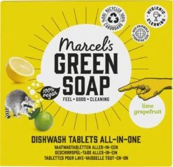 Marcel's Green Soap Vaatwastabletten Grapefruit & Limoen - 25 Stuks -Huishoudelijke Benodigdheden Winkel 1200x1162 3
