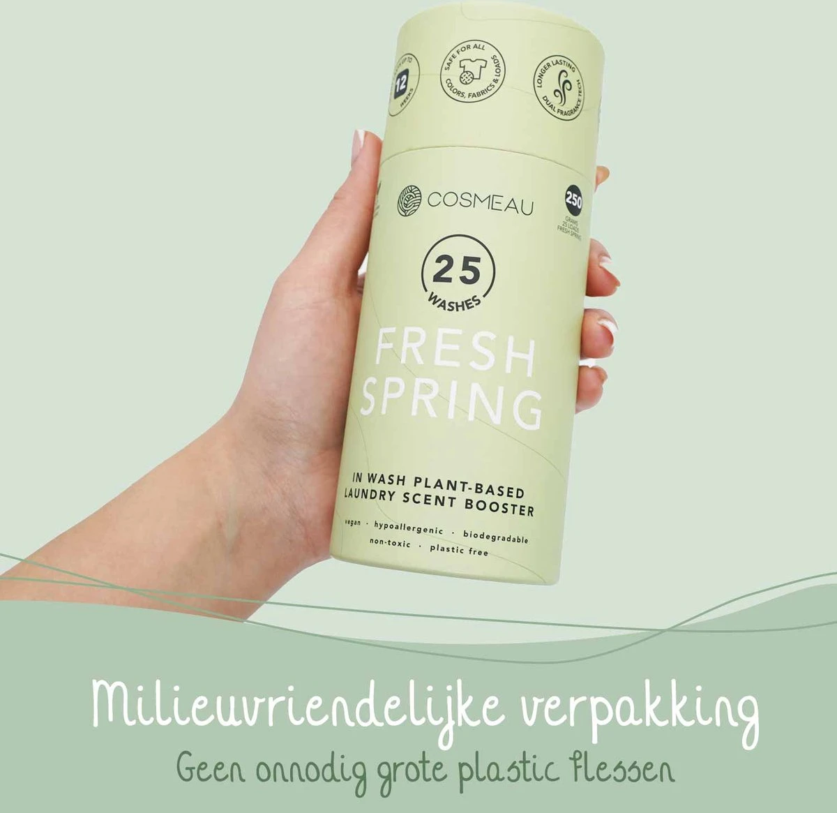 Cosmeau Geurparels 100 Wasbeurten Lentefris - Geurparels - Geurbooster Wasparfum - 4x25 Wasbeurten - Fris - 1000g - Geurkralen Scent Booster 8 Cosmeau Geurparels 100 Wasbeurten Lentefris - Geurparels - Geurbooster Wasparfum - 4x25 Wasbeurten - Fris - 1000g - Geurkralen Scent Booster - Afbeelding 8