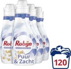 Robijn Puur & Zacht Wasverzachter - 4 X 30 Wasbeurten - Voordeelverpakking 9 Robijn Puur & Zacht Wasverzachter - 4 X 30 Wasbeurten - Voordeelverpakking -Huishoudelijke Benodigdheden Winkel 1200x1171 1