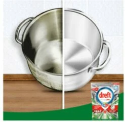 Dreft Platinum Plus All In One Deep Clean - Vaatwastabletten - Voordeelverpakking 4 X 33 Stuks -Huishoudelijke Benodigdheden Winkel 1200x1173 3