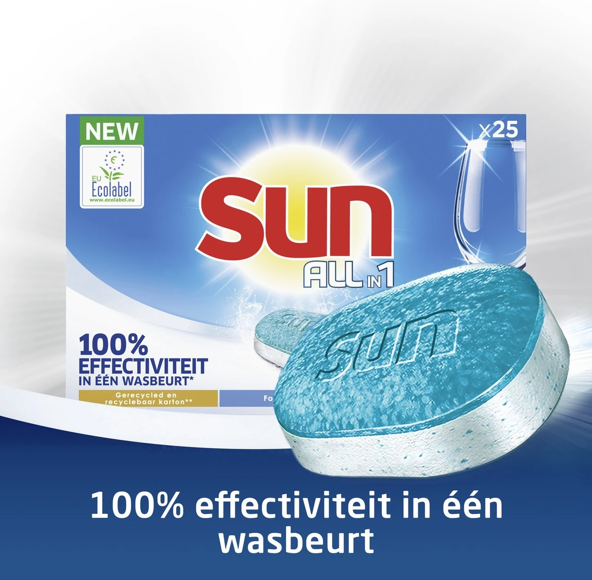 SUN® Sun All-in-1 Normaal Vaatwastabletten - 7 X 25 Tabletten - Voordeelverpakking 6 SUN® Sun All-in-1 Normaal Vaatwastabletten - 7 X 25 Tabletten - Voordeelverpakking - Afbeelding 6