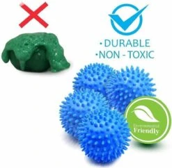 Merkloos Droger Ballen PVC – Herbruikbare Wasdroger Bollen – Snellere Droogtijd – - Wasbollen - 6 Stuks -Huishoudelijke Benodigdheden Winkel 1200x1176