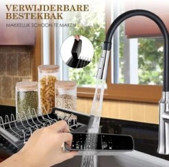 MIRI Afdruiprek – Afwasrek – Uitschuifbaar – Met Lekbak In Gootsteen – Afwas – Roestvrij Staal – Zwart 13 MIRI Afdruiprek – Afwasrek – Uitschuifbaar – Met Lekbak In Gootsteen – Afwas – Roestvrij Staal – Zwart -Huishoudelijke Benodigdheden Winkel 1200x1185 2