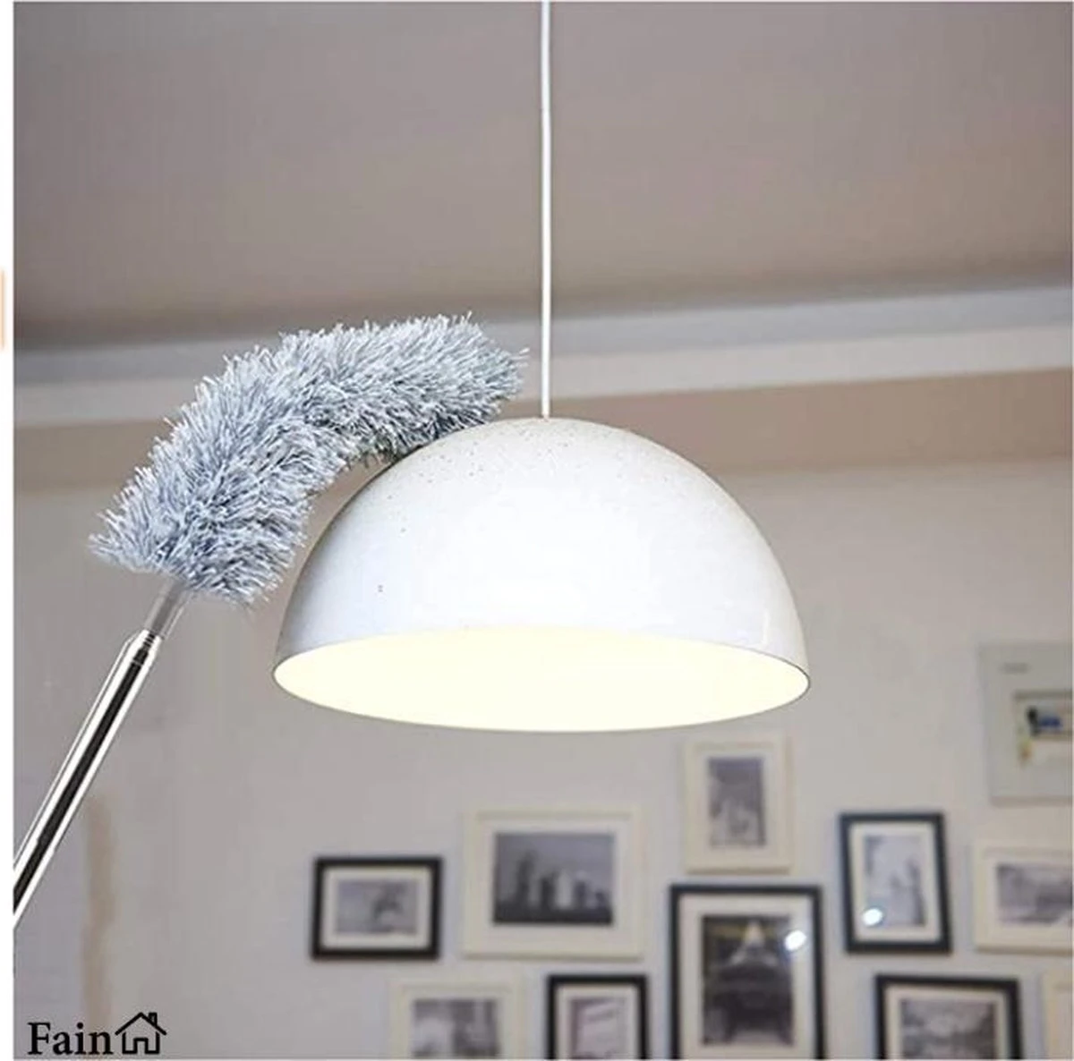 Fain® Plumeau Met Telescoopsteel – Grijs – 80 Tot 240 Cm - Uitschuifbaar – Wasbaar - Flexibel 360° Draaibaar – Duster - Microvezel Ragebol 3 Fain® Plumeau Met Telescoopsteel – Grijs – 80 Tot 240 Cm - Uitschuifbaar – Wasbaar - Flexibel 360° Draaibaar – Duster - Microvezel Ragebol - Afbeelding 3