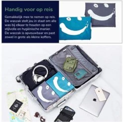 Wonair - Waszakken Voor Wasgoed - 60x90cm - Hemelsblauw - Met Trekkoord -Huishoudelijke Benodigdheden Winkel 1200x1189 1