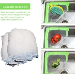 Merkloos Gootsteen Organizer - Gootsteen Afval Netje - Gootsteenontstopper - Spoelbak - Incl. 50 Netjes 13 Merkloos Gootsteen Organizer - Gootsteen Afval Netje - Gootsteenontstopper - Spoelbak - Incl. 50 Netjes -Huishoudelijke Benodigdheden Winkel 1200x1191 7