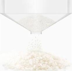 Merkloos TDR-Japans Rijst/Granen Container/Dispenser/ Opbergdoos - 6KG Inhoud - Wit -Huishoudelijke Benodigdheden Winkel 1200x1192 3