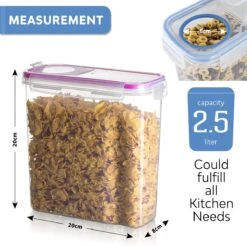 TNM Luxe Luchtdichte Voorraadbussen Set (4x2,5L) – Voorraadpotten - 4 Kleuren -Huishoudelijke Benodigdheden Winkel 1200x1193 3