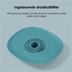 Heuts Goods - Gootsteenzeef - Gootsteenstop - Afvoerzeef - Afvoerstop - Spoelbal - Bad - Douchebak - Keuken - Wasbak - Badkuip - Siliconen - Donkerblauw -Huishoudelijke Benodigdheden Winkel 1200x1196 7