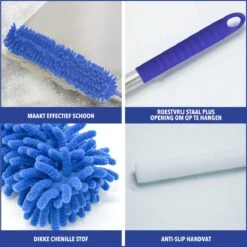Telescopische Plumeau – Uitschuifbaar – Microvezel – Set Van 3 Opzetstukken – Stoffer – Ragebol -Huishoudelijke Benodigdheden Winkel 1200x1199 10