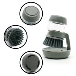 In Round Afwasborstel Met Zeepdispenser / Zeepreservoir – Inclusief Houder – Grijs – Afwas Borstel – Zeep Handborstel – Doseerpomp – Afwasmiddel Dispenser – Navulbaar 11 In Round Afwasborstel Met Zeepdispenser / Zeepreservoir – Inclusief Houder – Grijs – Afwas Borstel – Zeep Handborstel – Doseerpomp – Afwasmiddel Dispenser – Navulbaar -Huishoudelijke Benodigdheden Winkel 1200x1200 1008