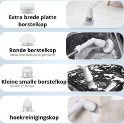 Elektrische Scrubber - Veelzijdige Schrobborstel - Elektrische Schoonmaakborstel - Binnen En Buiten Schoonmaken -Huishoudelijke Benodigdheden Winkel 1200x1200 1049
