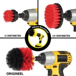 Kibani 3 Delige Borstelset Voor Boormachine - Rood - Voor Beton, Baksteen En Andere Ruwe Oppervlakken - Schrobborstel – Boorborstel – Schuurborstel - Borstel Boormachine – Schoonmaakborstel – Reinigingsborstel – Tapijtreiniger - Borstelset -Huishoudelijke Benodigdheden Winkel 1200x1200 1105