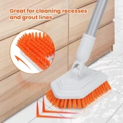 Merkloos Badkamer Reinigingsborstel - Badkamerschrobborstel - Reinigingsborstel - Met Afneembare Telescopische Handgreep En 180° Verstelbare Gezamenlijke Reinigingsborstel - Lange Steel 107 Cm -Huishoudelijke Benodigdheden Winkel 1200x1200 1108