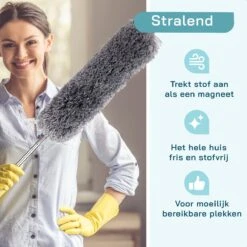 ForDig 7-Delige Plumeau Set - Duster Met Telescoopsteel Uitschuifbaar Tot 250 Cm - Inclusief Ragebol / Voegenborstel / Microvezel Doek / Chenille Borstel - Wasbaar - 360 Graden Draaibaar -Huishoudelijke Benodigdheden Winkel 1200x1200 1153