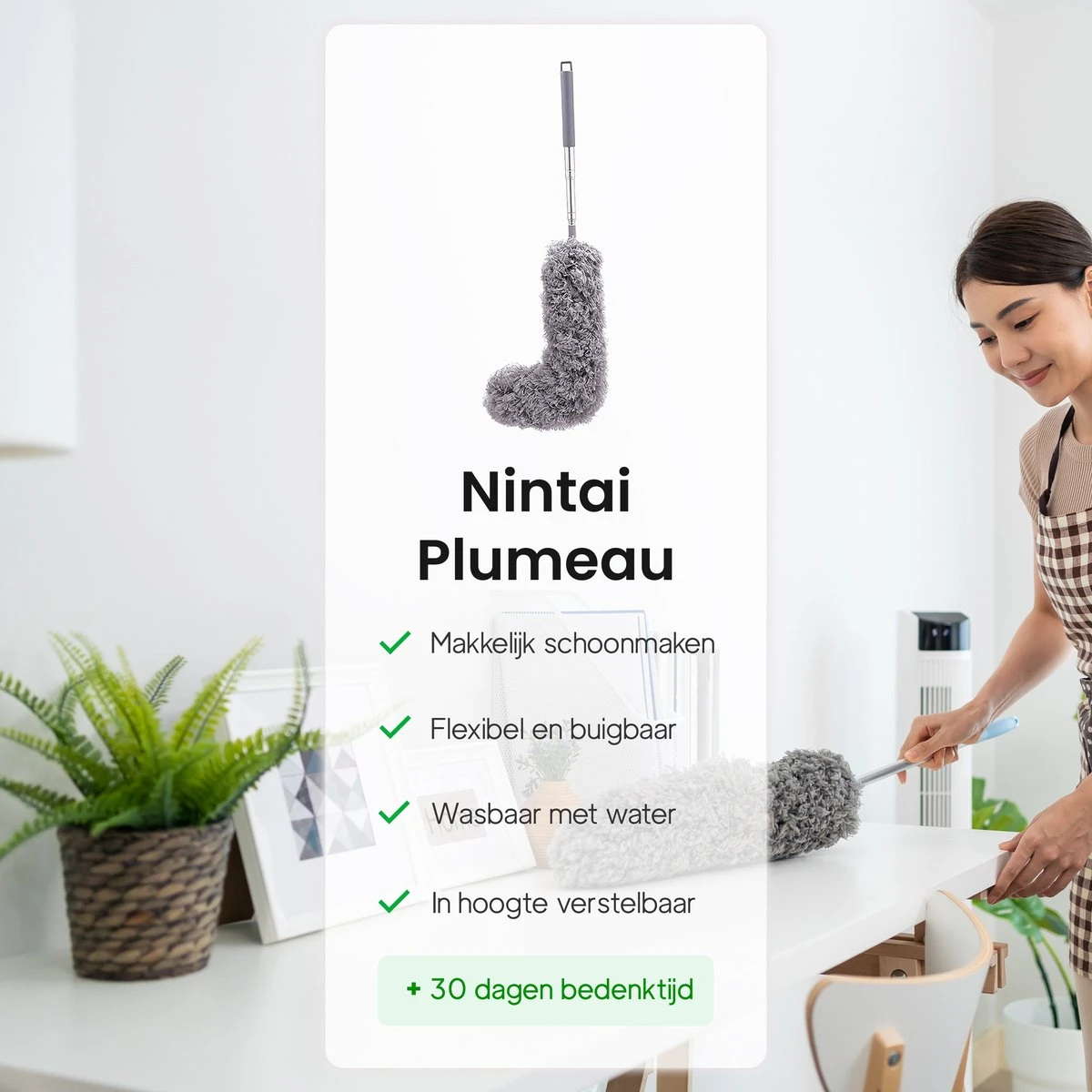 Plumeau Uitschuifbaar Tot 280cm - RVS - Telescopisch - Plumeau Met Telescoopsteel - 360° Flexibel 5 Plumeau Uitschuifbaar Tot 280cm - RVS - Telescopisch - Plumeau Met Telescoopsteel - 360° Flexibel - Afbeelding 5